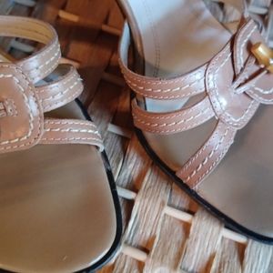 Franco Sarto L-Dynasty Biscuit Calf Leather Slide Size 9.5